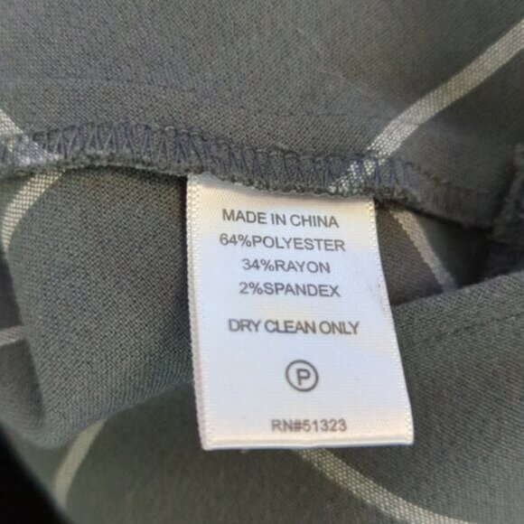 1. State gray plaid georgette sleeveless blouse - Picture 5 of 5